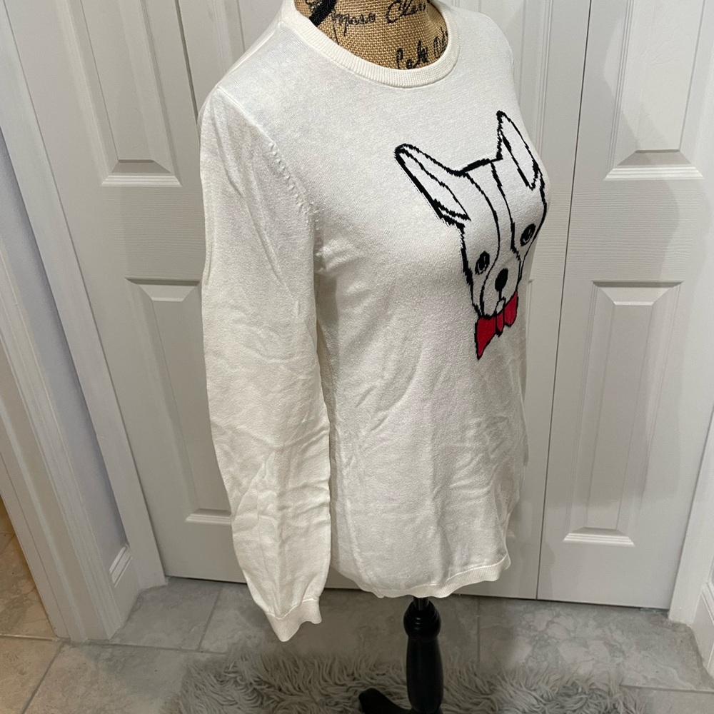 Old Navy Cream Long Sleeve Light Weight Sweater Sz M - Picture 4 of 12